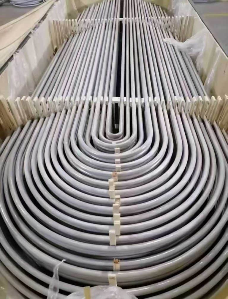 Stainless heat exchanger tubes in bundle
