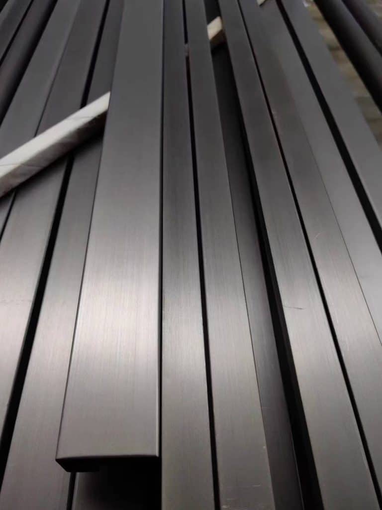 brushed stainless pipe