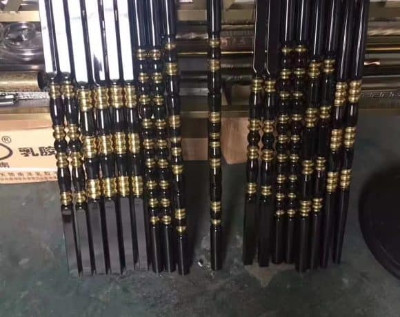 black colored stainless pipe