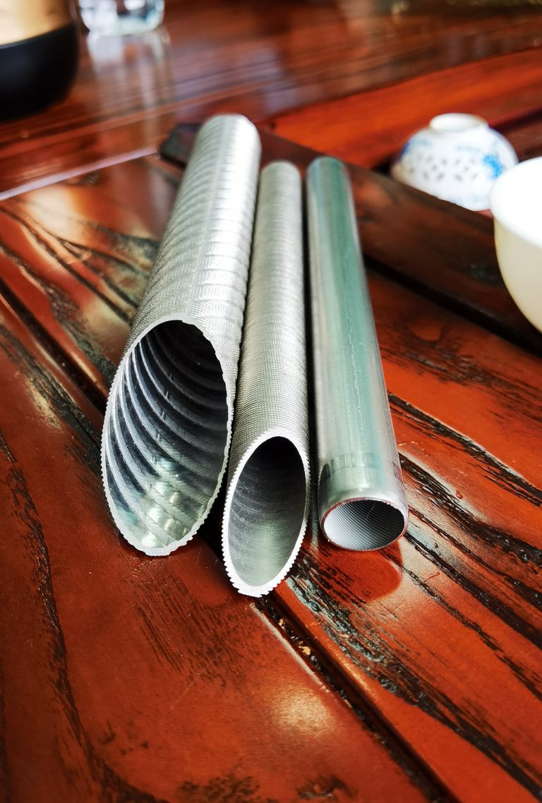 Low fin stainless steel tubing for heat exchangers