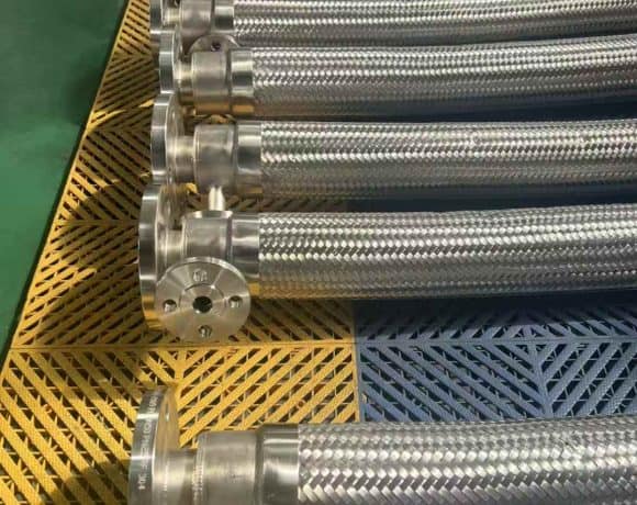 SS corrugated pipe for fire protection systems