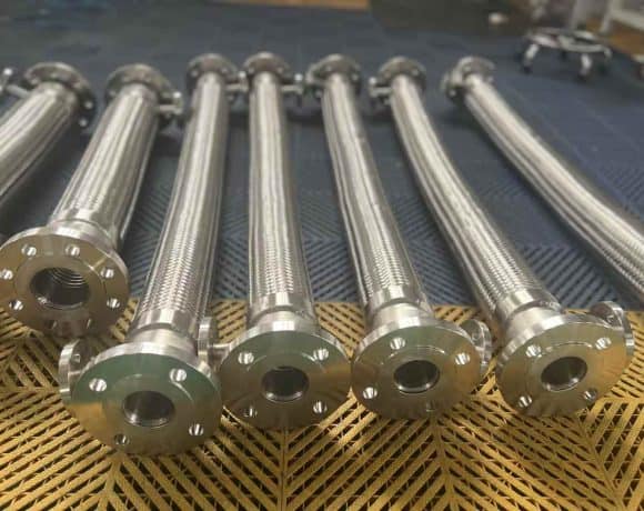 SS corrugated flexible pipe for chemical lines