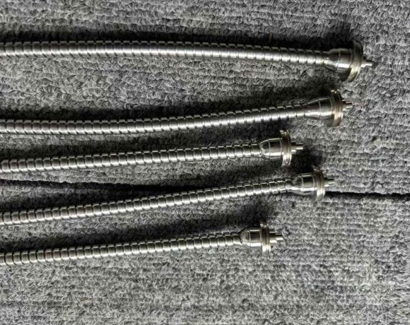 stainless pipe with threaded fittings for gas line