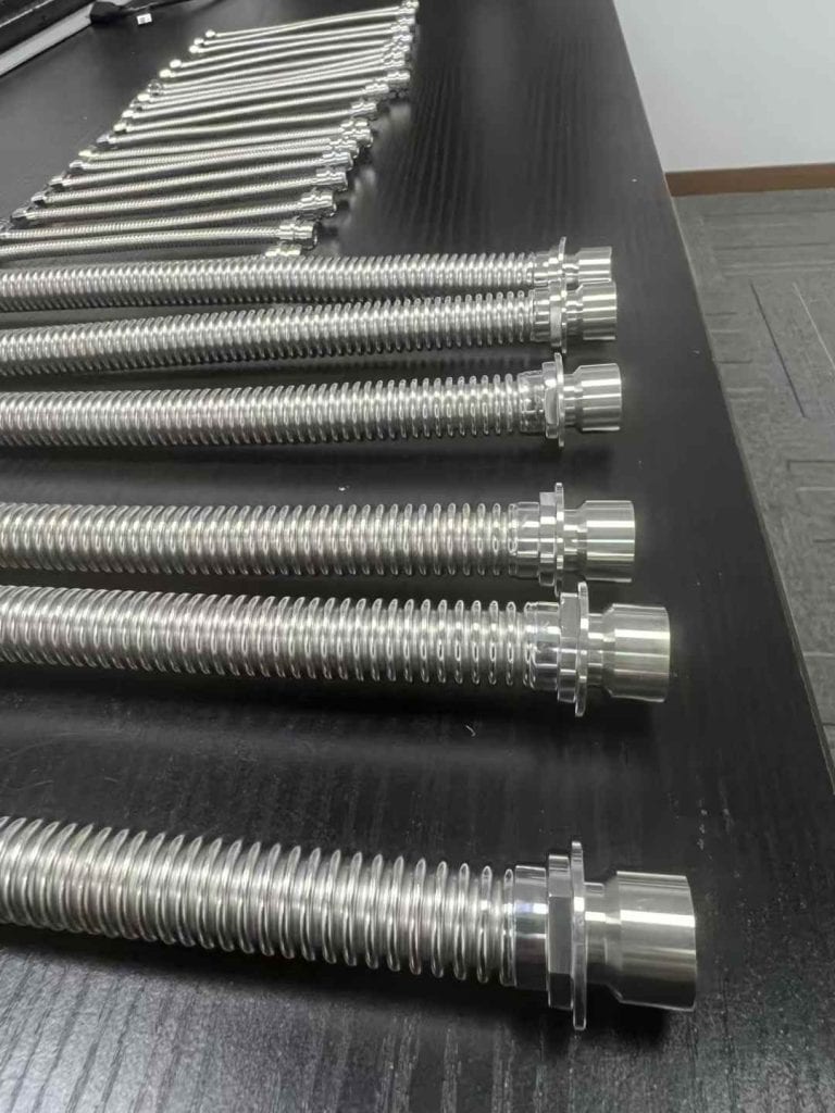 SS flexible tubing with inner PTFE coating