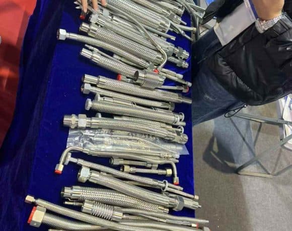 corrugated SS tube with external mesh