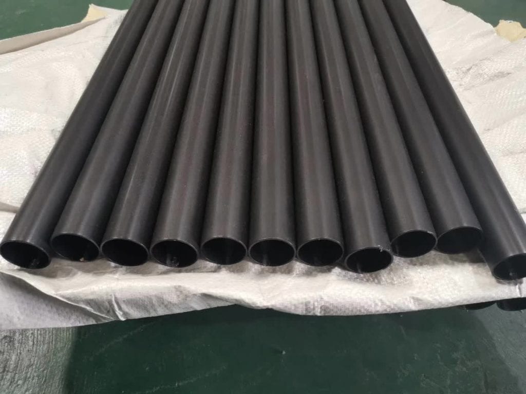black SS round pipe for interior walls