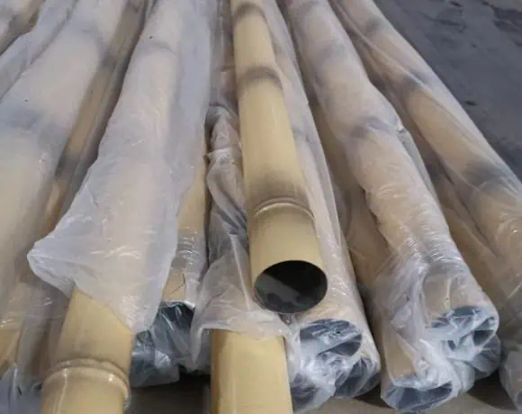 yellow bamboo stainless decoration pipe