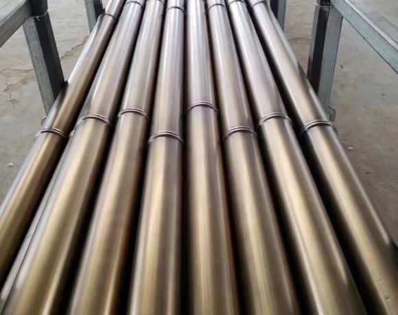 bronze bamboo stainless steel decoration tube