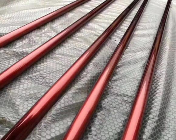 red mirror finish stainless steel decoration pipe
