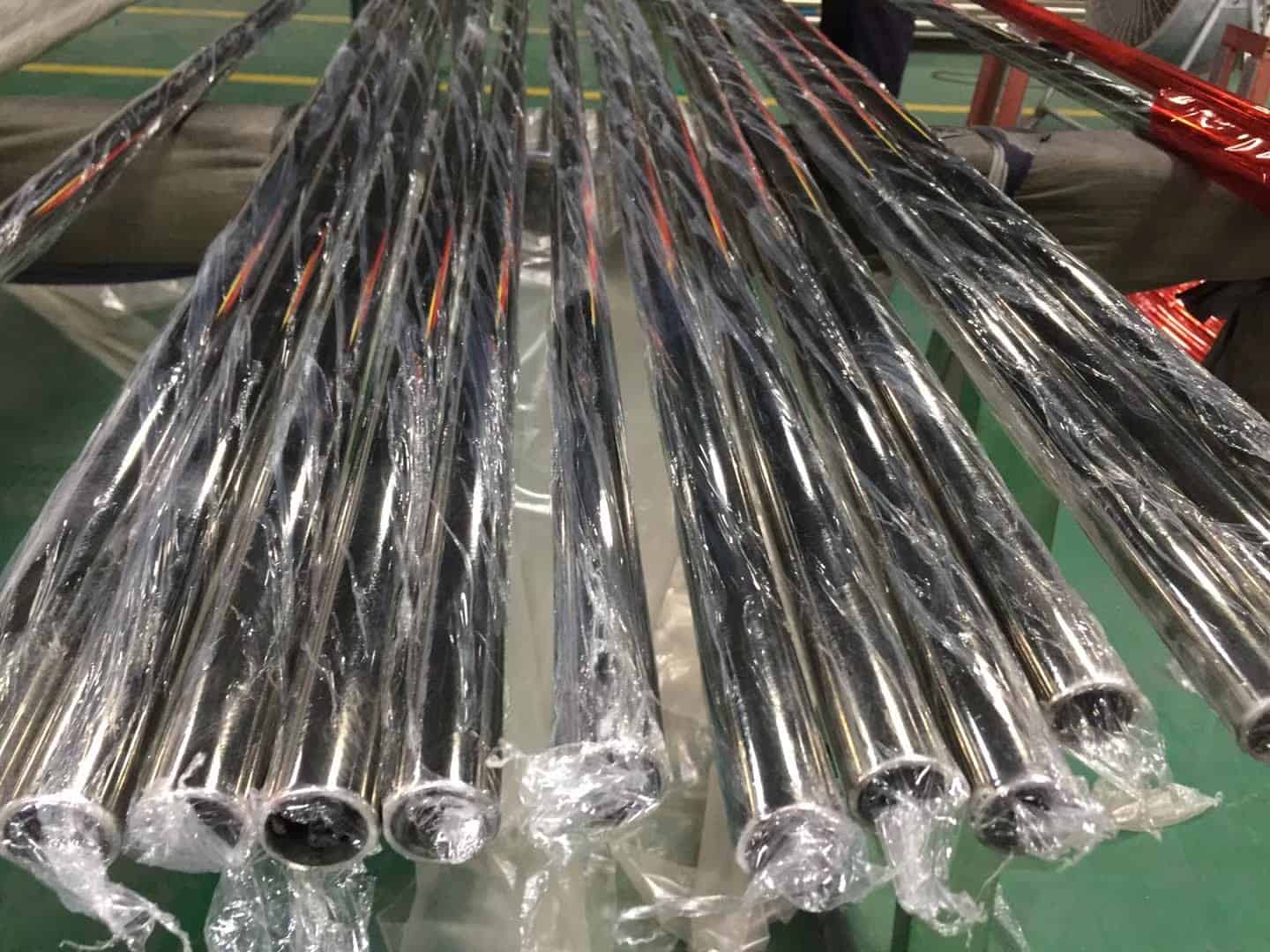 heavy-duty export packaging for large diameter SS pipes