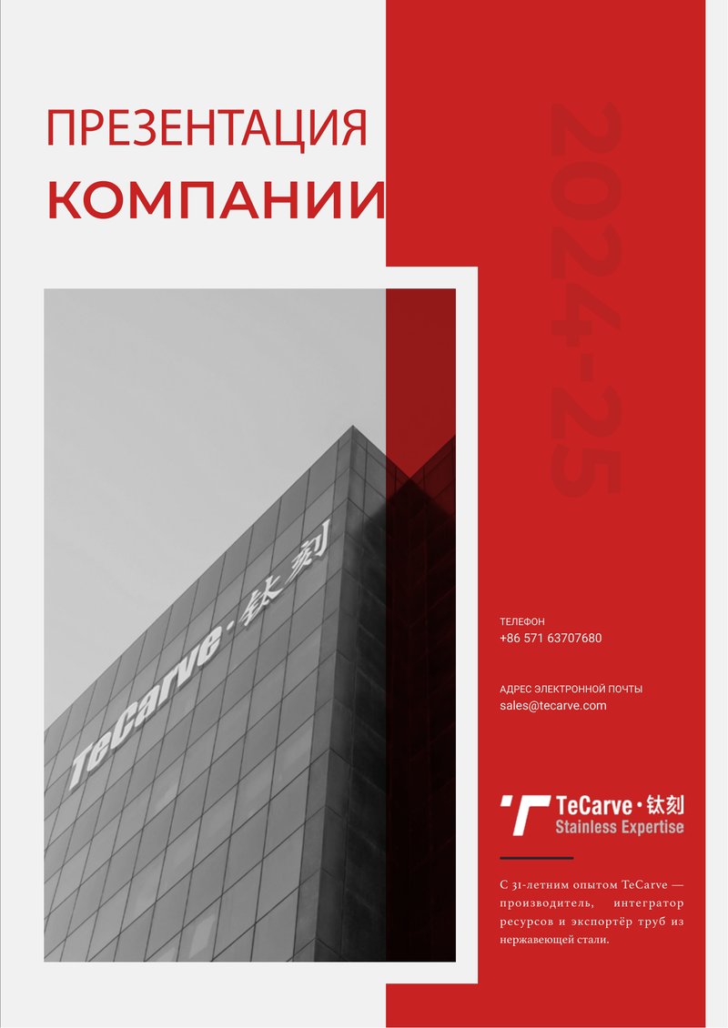 TeCarve Company Presentation - Russian