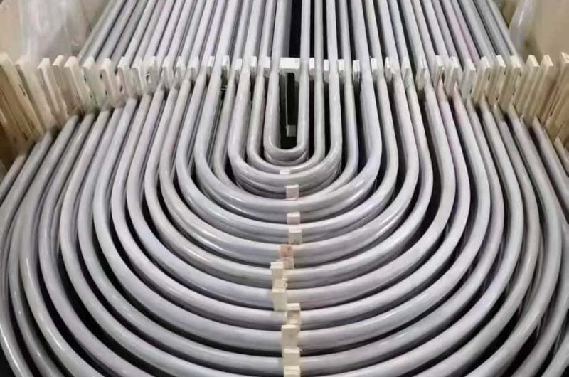 Stainless heat exchanger tubes in bundle