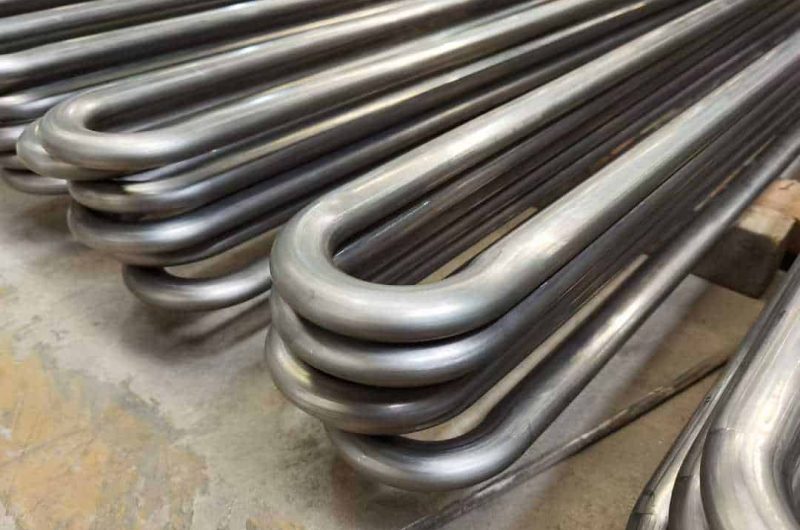 U-bend stainless steel exchanger tube