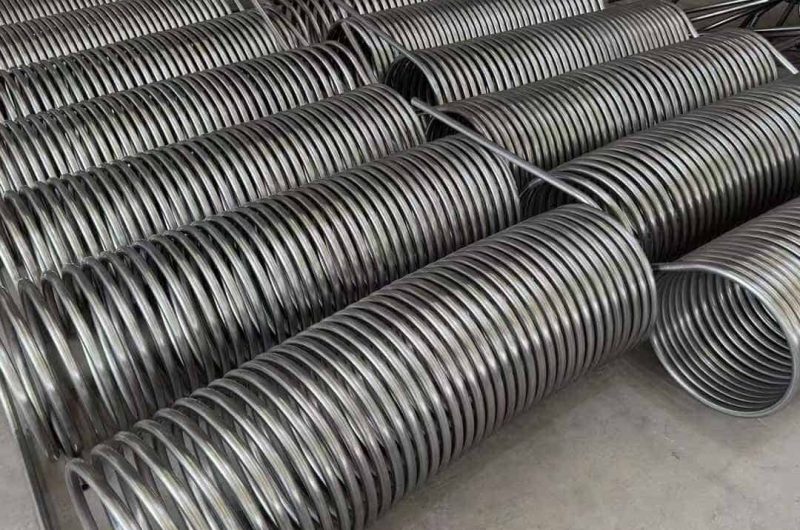 SS coil tubing for condenser systems