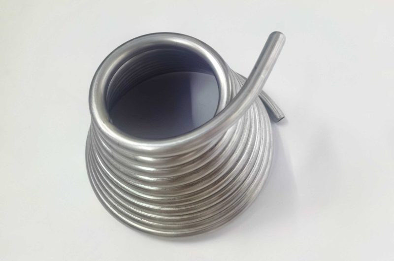 stainless spiral tube for fluid transport