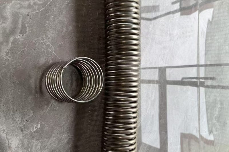 coiled stainless tube for food equipment