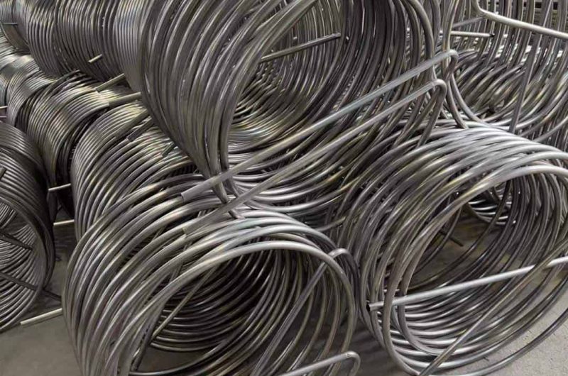 coiled SS pipe for pasteurization