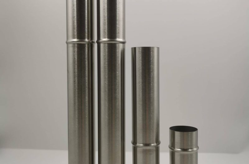 SS pipe component with mirror polish
