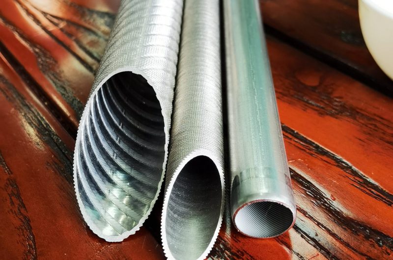 Low fin stainless steel tubing for heat exchangers