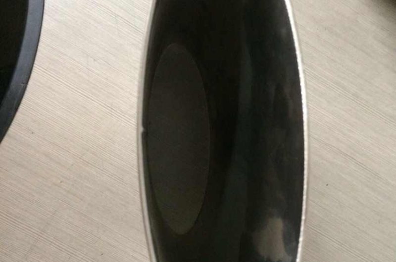 satin finish stainless oval tube
