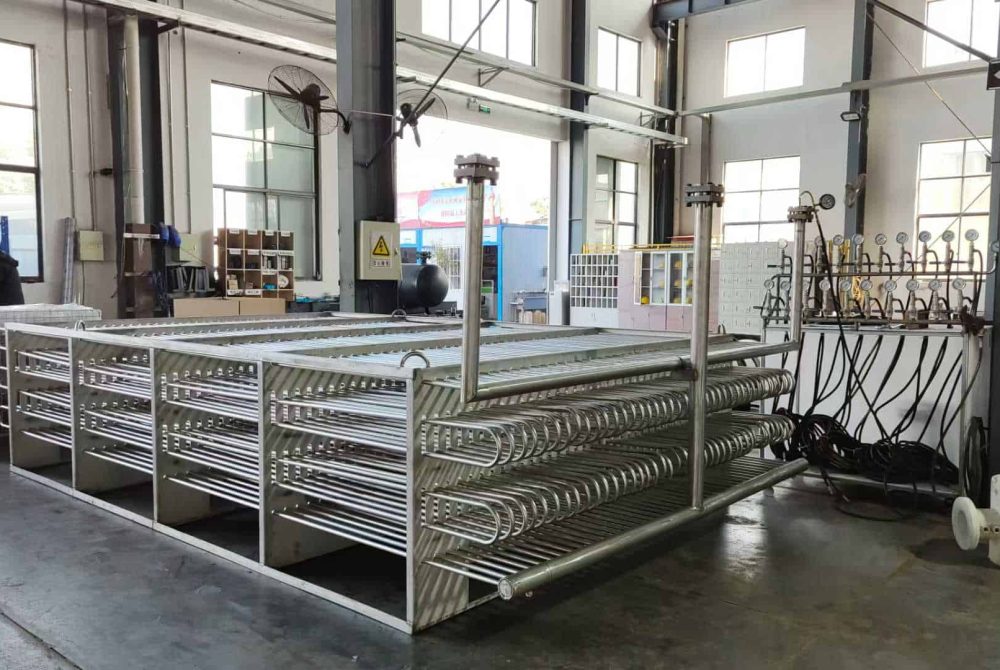 Stainless steel pipes for heat exchangers