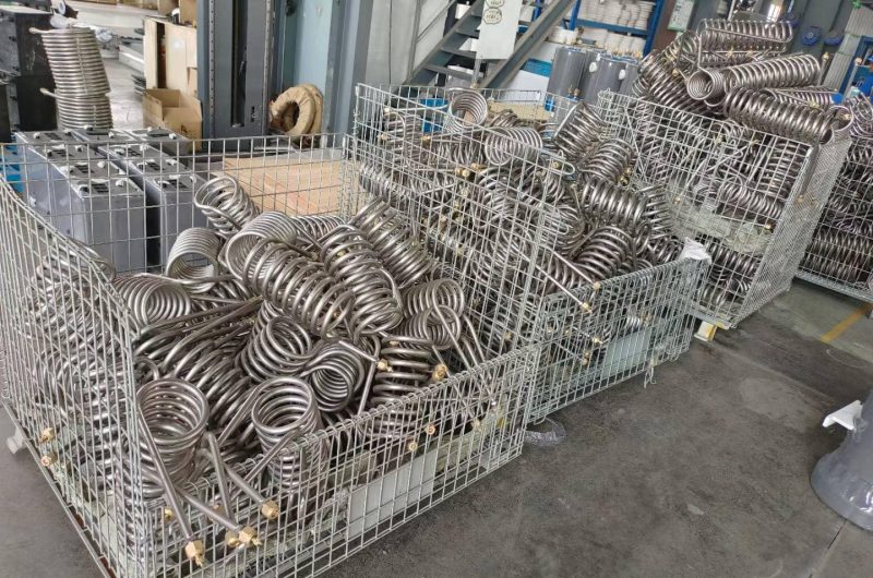 Stainless steel pipe used in HVAC heat exchangers