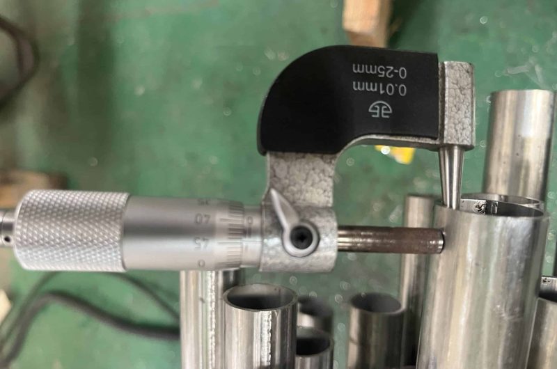 SS tube ovality check
