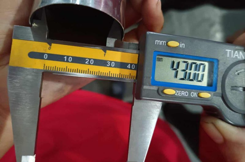 stainless steel pipe flaw detection method