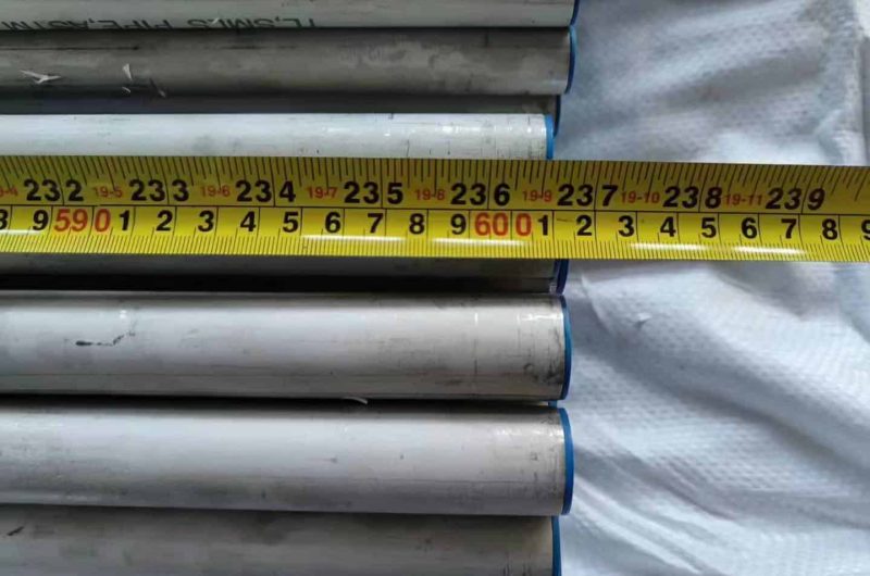 visual inspection of stainless pipe welds