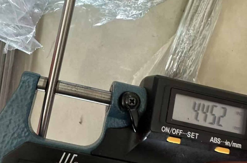 stainless pipe inner diameter measurement