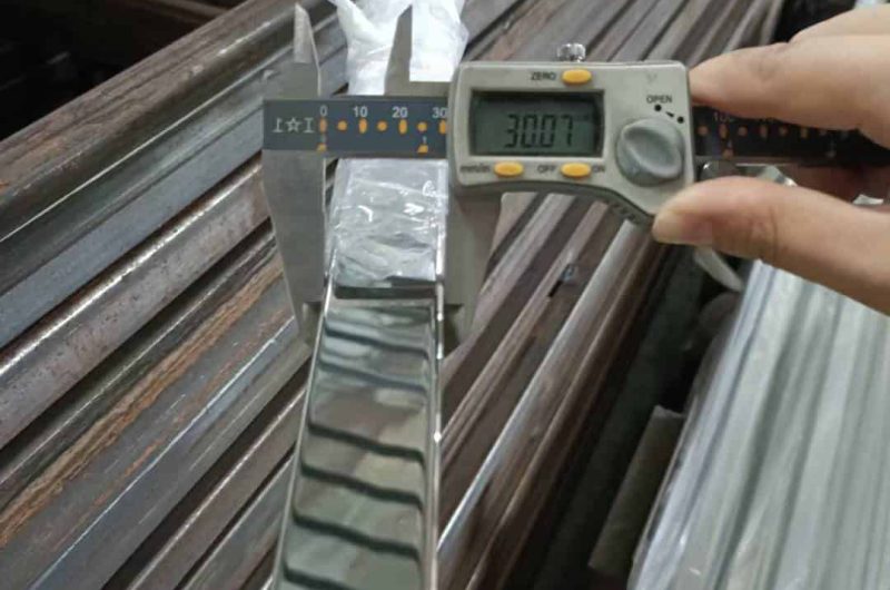 SS pipe polishing quality check