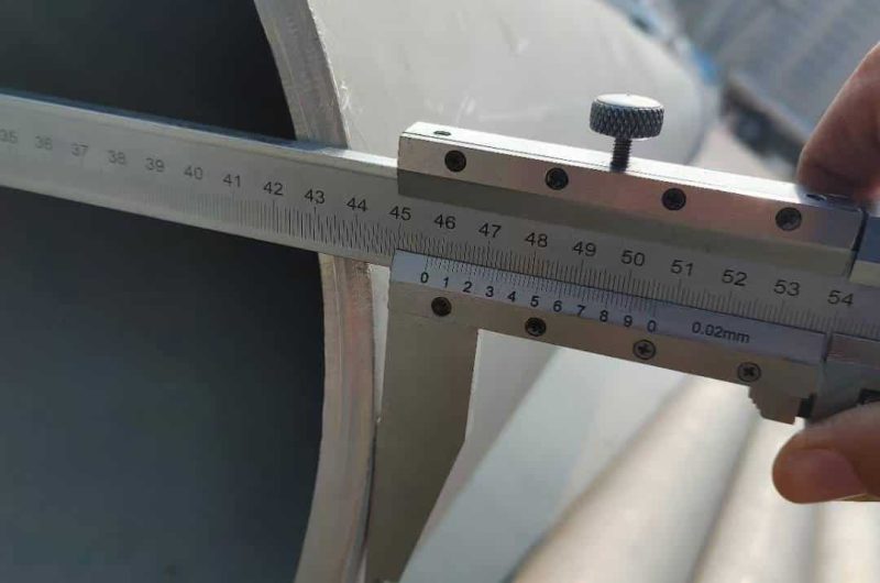 automated laser measurement system for SS tube diameter