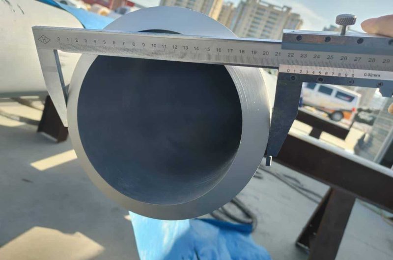stainless steel pipe hydrostatic pressure testing setup