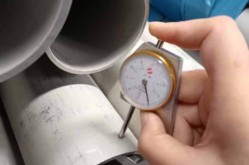 stainless steel pipe thickness gauge operation