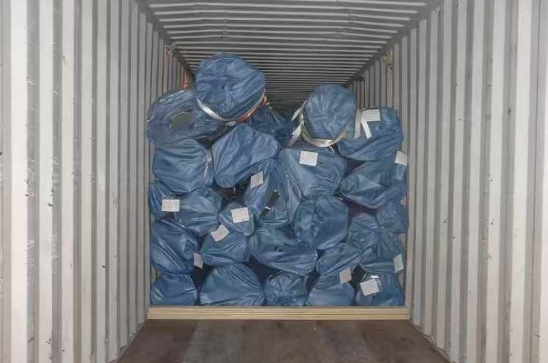 SS tube container loading