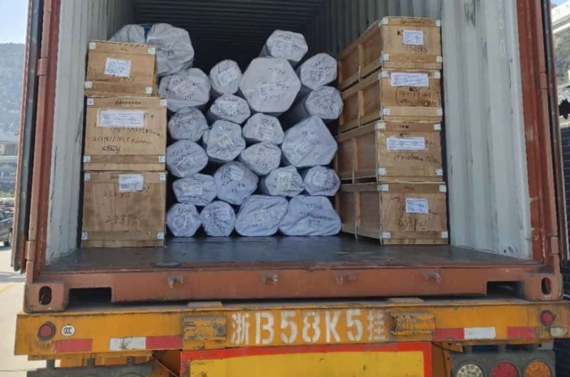 truck loading of stainless steel tubes