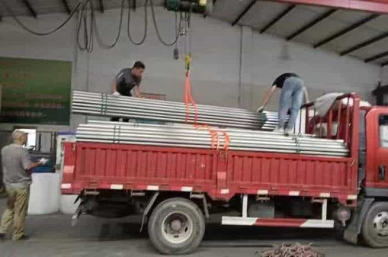 stainless pipe packed and ready to ship