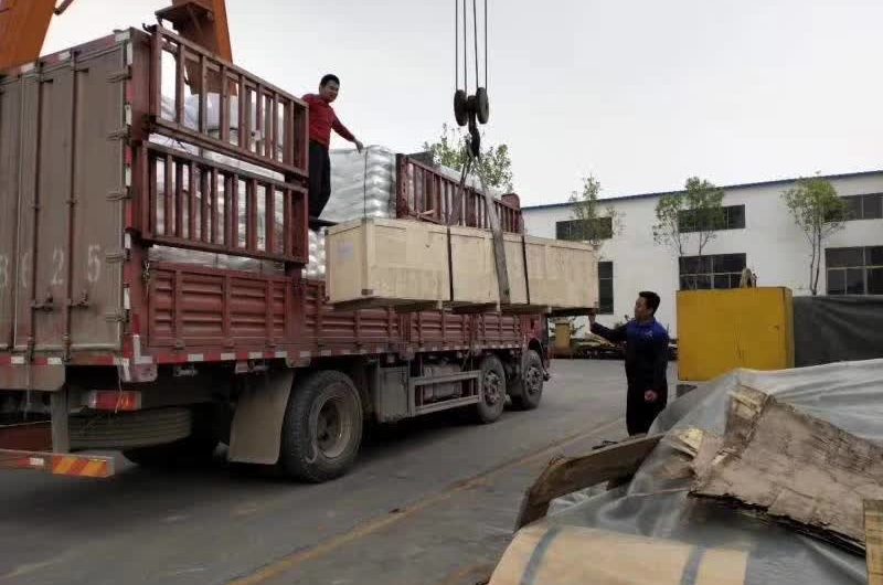 SS tube loading with nylon straps