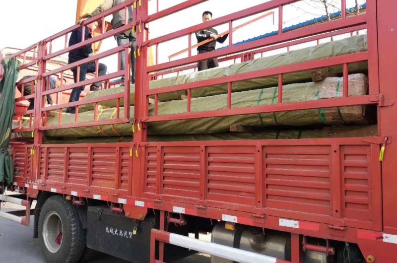 bundled SS tube loading for international sea freight
