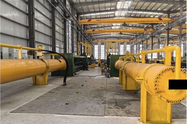 SS pipe manufacturing facility with CNC cutting