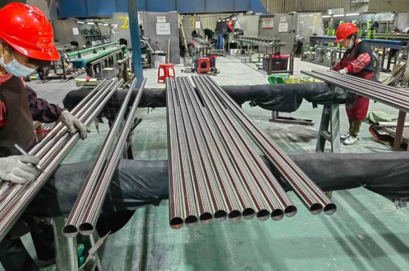 stainless pipe production for industrial pipelines