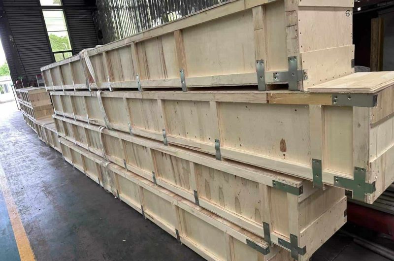 SS tube packaging with stretch film