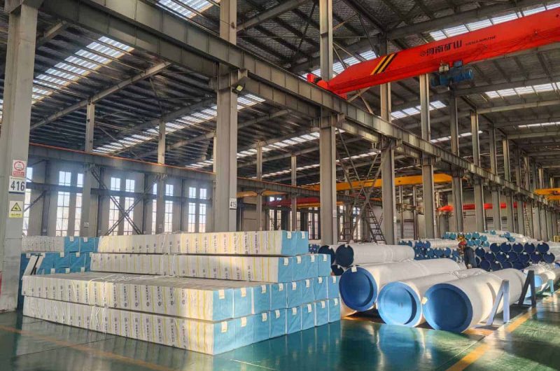 SS pipe packaging with anti-rust paper
