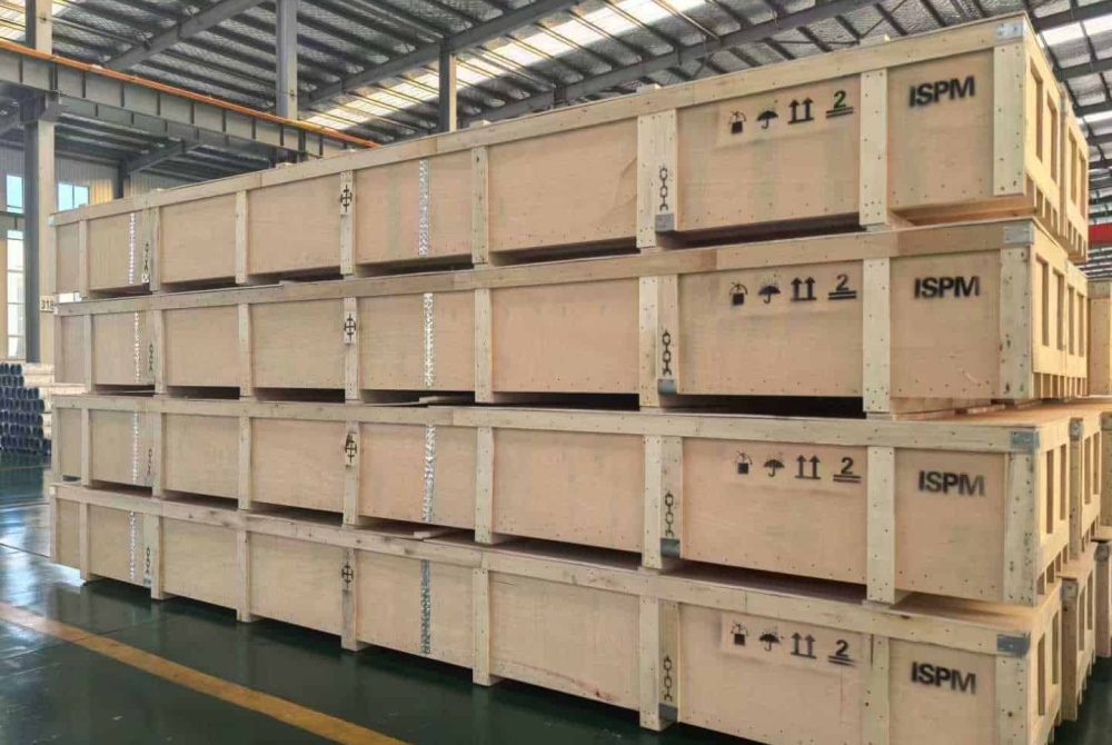 SS tube packing in wooden pallet