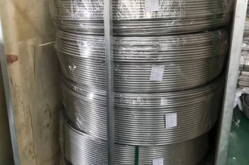 steel tube packaging with barcode label