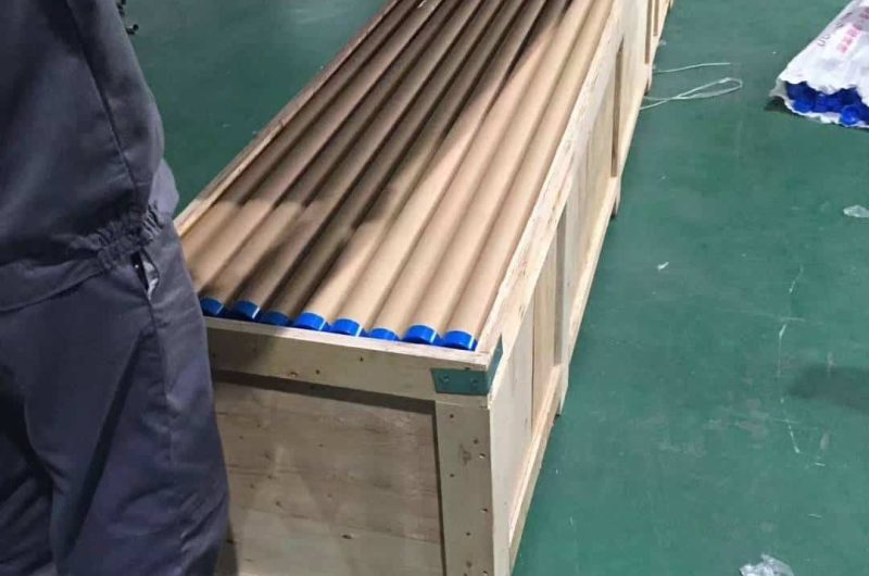 coiled stainless pipe packaging with zip tie
