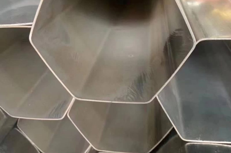 rectangular stainless pipe with rounded corners