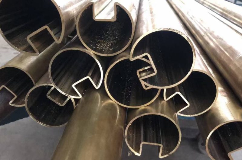 shaped stainless tube with brushed surface