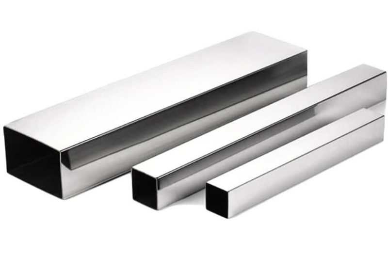 stainless square pipe with cap