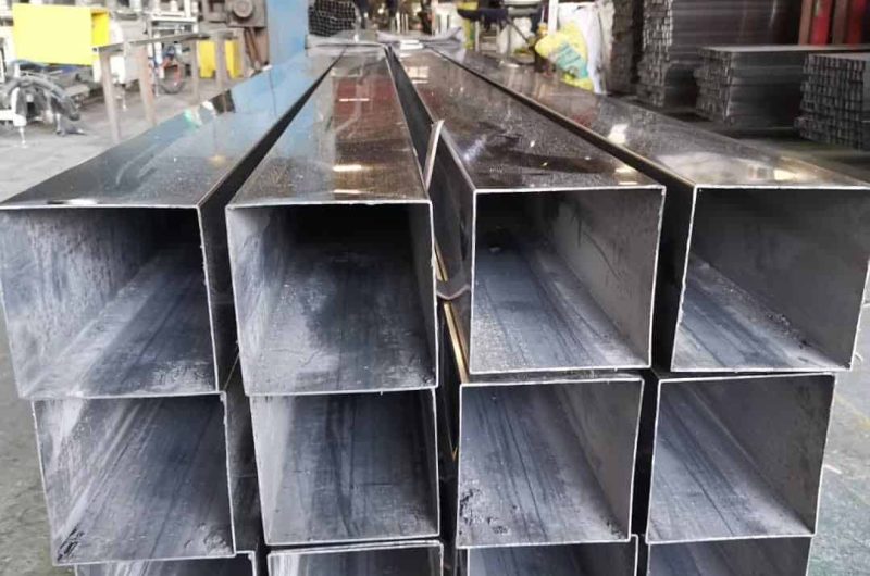 decorative square stainless pipe for interiors